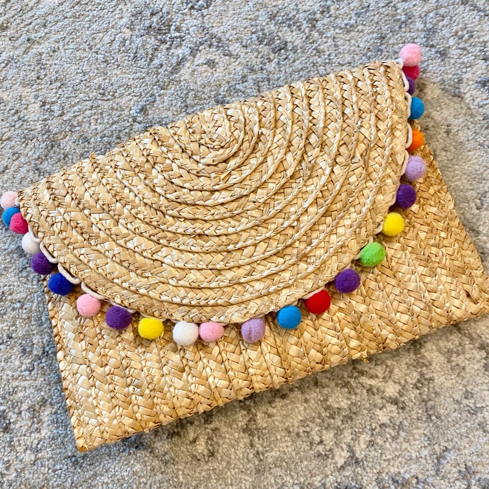NEW pom pom clutch